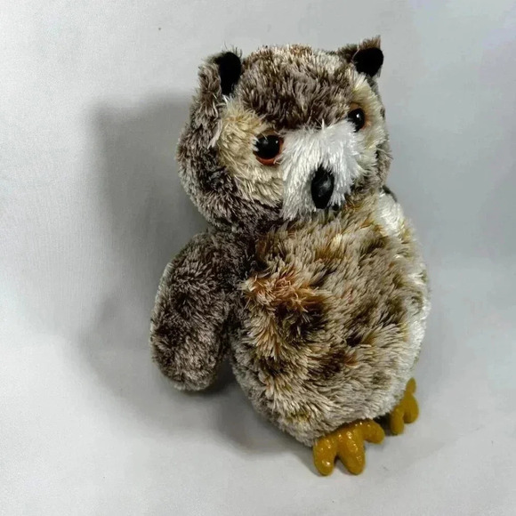 Aurora Spotted Great Horned Osmond Owl Plush Stuffed Animal - Picture 5 of 5
